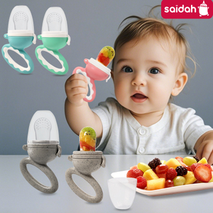 Shark Silicone Baby Fruit Feeder | Silicone liquide de qualité alimentaire sans BPA | Soupche en maille pour l'auto-alimentation sûre | Soulagement et nutrition des dents