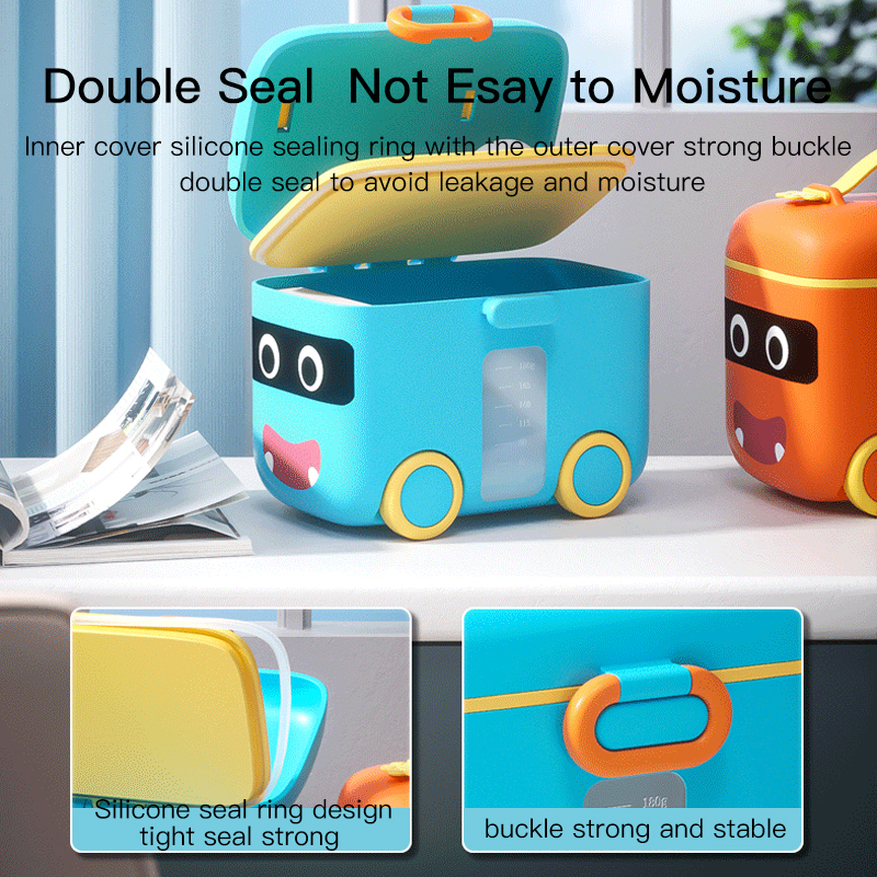 Rangement d'aliments pour bébé en silicone à l'épreuve en silicone et chariot de jouet