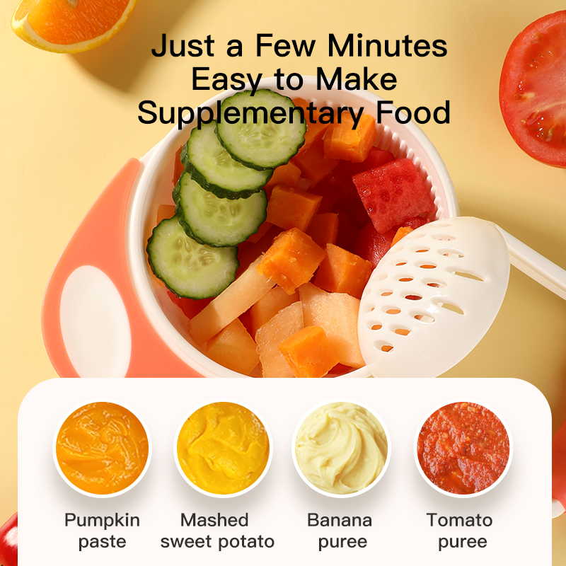 Food pour bébé d'une minute: bol de broyage manuel facile pour les fruits et légumes