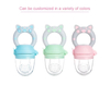 Silicone Baby Feeder Teether - Mignon Pig Design pour fruits et légumes | Pacificateur alimentaire sans BPA sans BPA