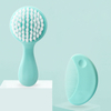Brosse à tête ronde et brosse à cheveux pour bébé avec des poils doux et une poignée PP