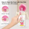 SAIDAH SD8318 10oz 2 en 1 fuite de dessin animé - Cup de biberon gratuit