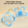 Forme de pétale amovible Solicone Silicone en caoutchouc Silicone Youngsters Ball - Grip à main et jouet de dentition pour bébé