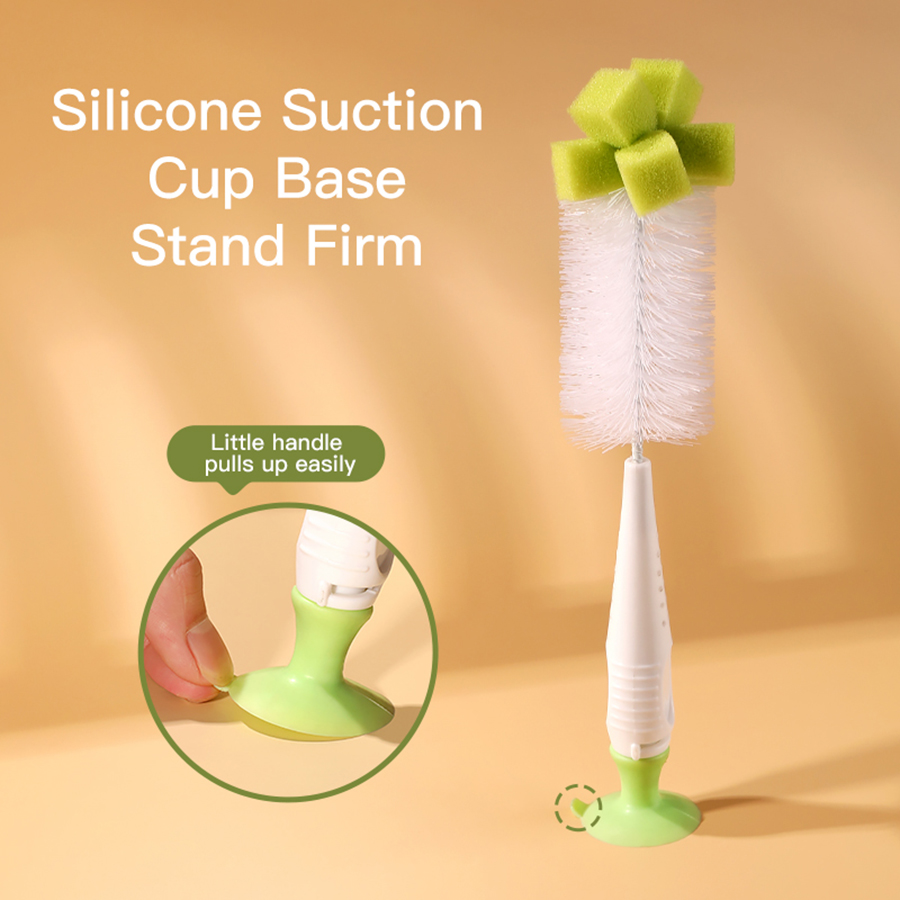 [Nylon | Éponge] nylon | Brosse à éponge avec aspiration, alimentation Bross Brouss