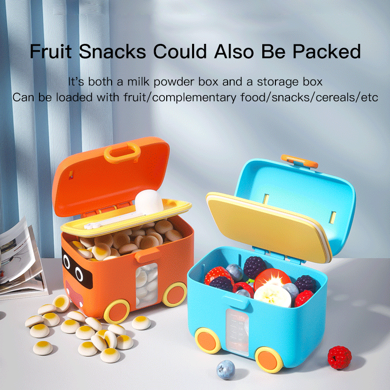 Rangement d'aliments pour bébé en silicone à l'épreuve en silicone et chariot de jouet