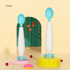 Balance de gravité Baby Spoon - cuillère à rotation d'auto-rotation en silicone sans BPA avec détection de température (6m +)