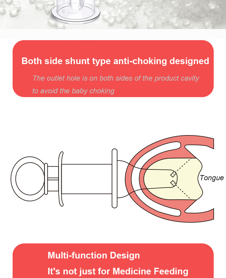 Dispensateur de médecine pour bébé sans BPA de 20 ml