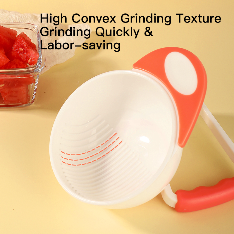 Food pour bébé d'une minute: bol de broyage manuel facile pour les fruits et légumes