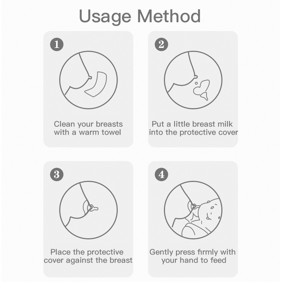 2pcs Set Silicone Cartoon Guet Shape Baby Pacificier Minpple Protecteurs avec boîte PP