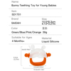 Mignon de lapin en silicone pour les bébés