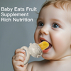 Shark Silicone Baby Fruit Feeder | Silicone liquide de qualité alimentaire sans BPA | Soupche en maille pour l'auto-alimentation sûre | Soulagement et nutrition des dents