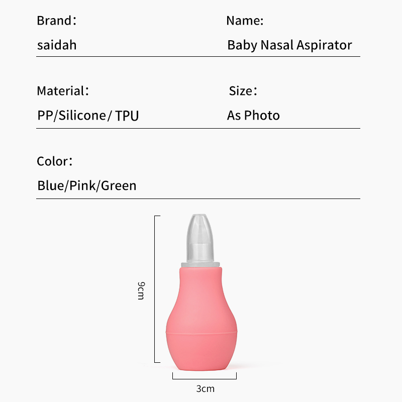 Aspirateur nasal en silicone doux réutilisable