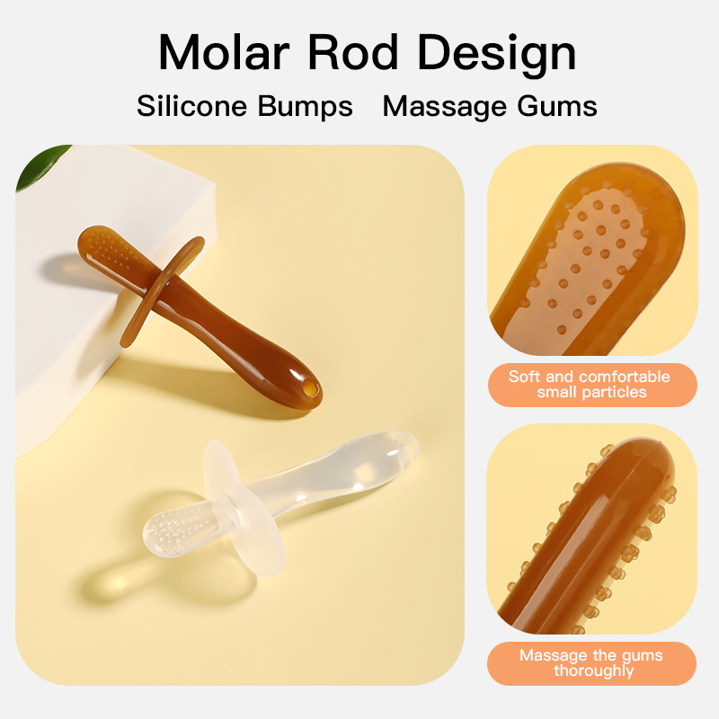 Stick de dentition en silicone sans BPA et sans BPA pour les bébés