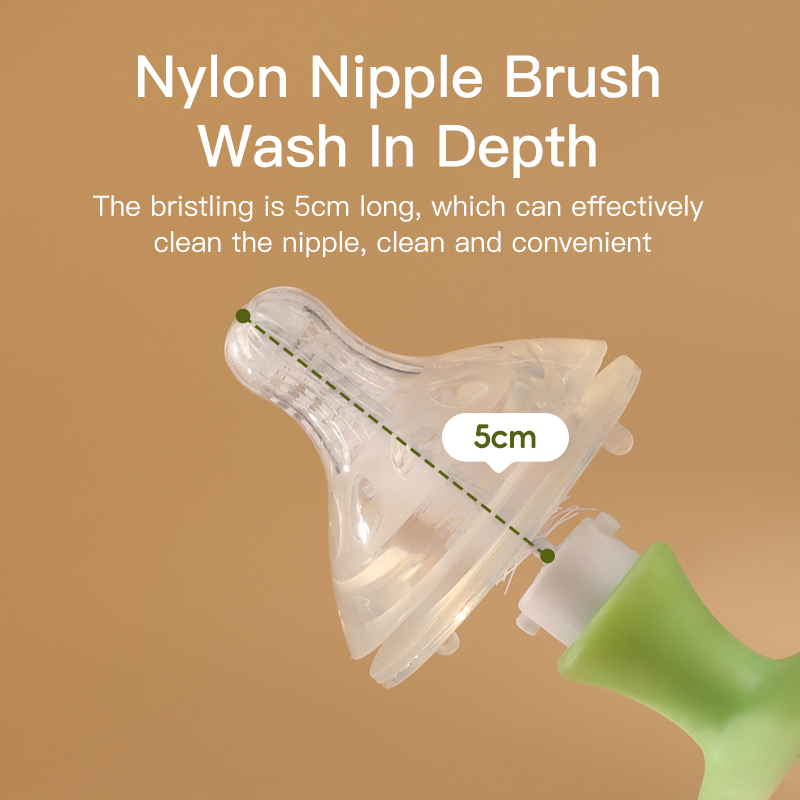Ensemble de brosse à bouteille à éponge en nylon innovante 2 en 1 avec aspiration