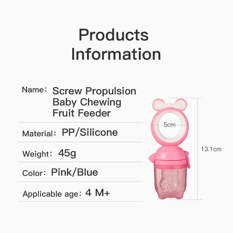 Faisseur de fruits pour bébé propulsion avancée avec silicone sans BPA