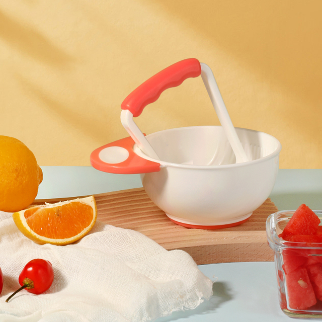 Food pour bébé d'une minute: bol de broyage manuel facile pour les fruits et légumes