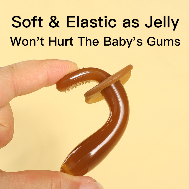 Stick de dentition en silicone sans BPA et sans BPA pour les bébés