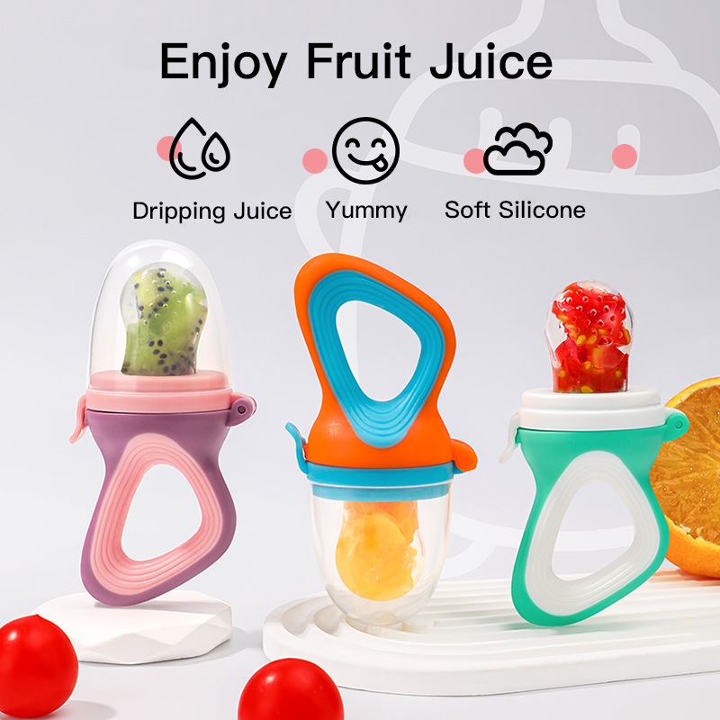 BPA sans BPA Food Grade Liquid Silicone Fruit & Vegetable Ficheur avec sac en maille