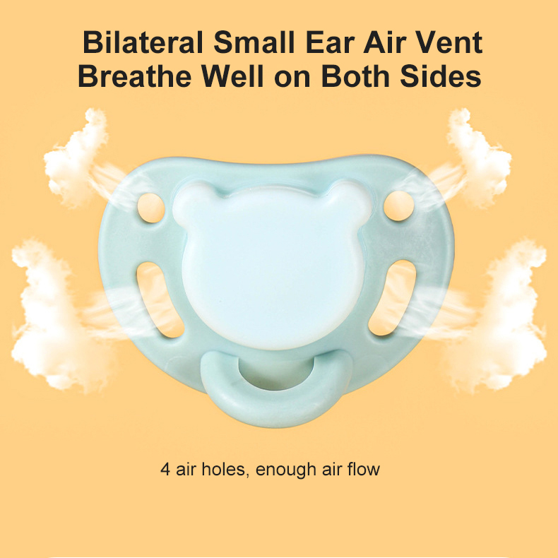 Pacificateur apaisant en silicone de qualité alimentaire léger