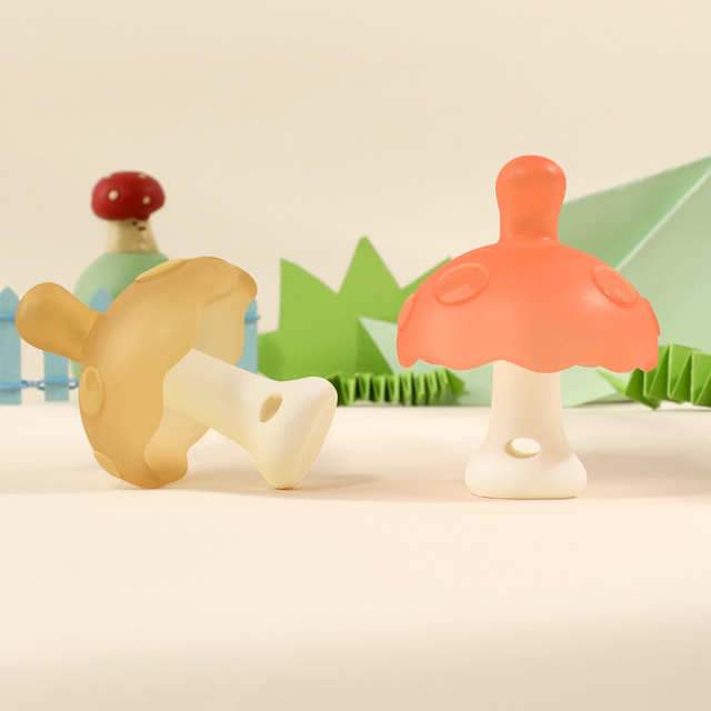 Toyage apaisant du nourrisson en silicone sans BPA pour le soulagement de la gomme