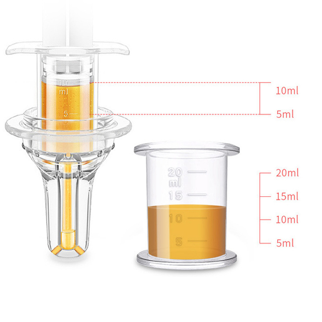 Dispensateur de médecine pour bébé sans BPA de 20 ml