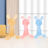 Bébé de silicone en forme de lapin sans BPA Teether - jouet de dentition pour le nourrisson sûr et doux