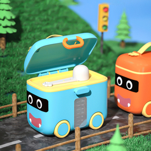 Rangement d'aliments pour bébé en silicone à l'épreuve en silicone et chariot de jouet