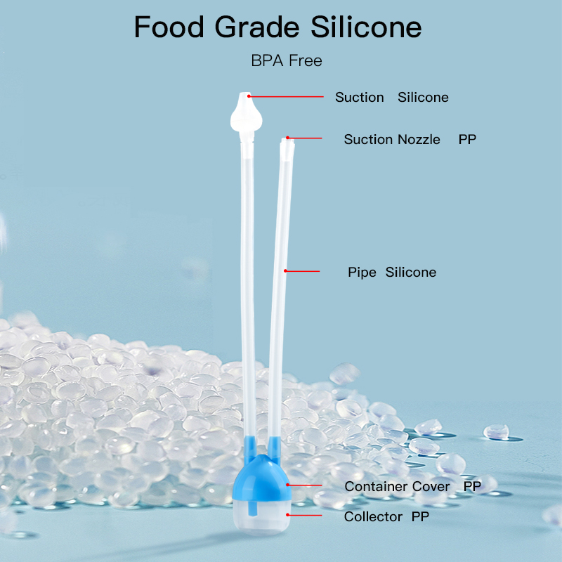 Aspirateur nasal bébé anti-reflux hygiénique doux avec silicone