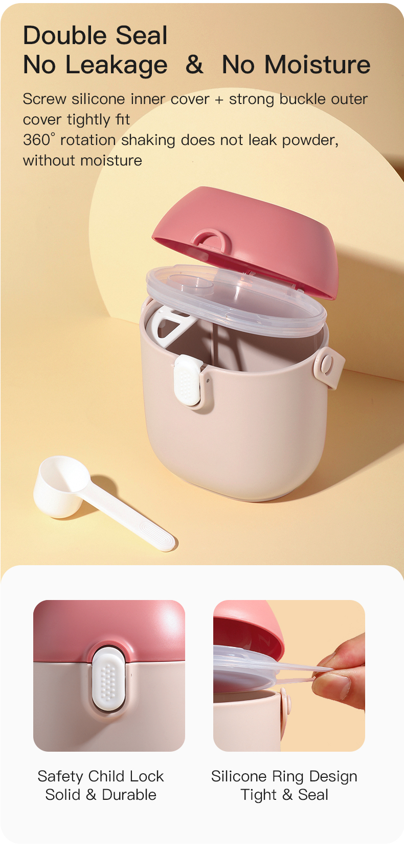 R&eacute;cipient &agrave; lait en poudre