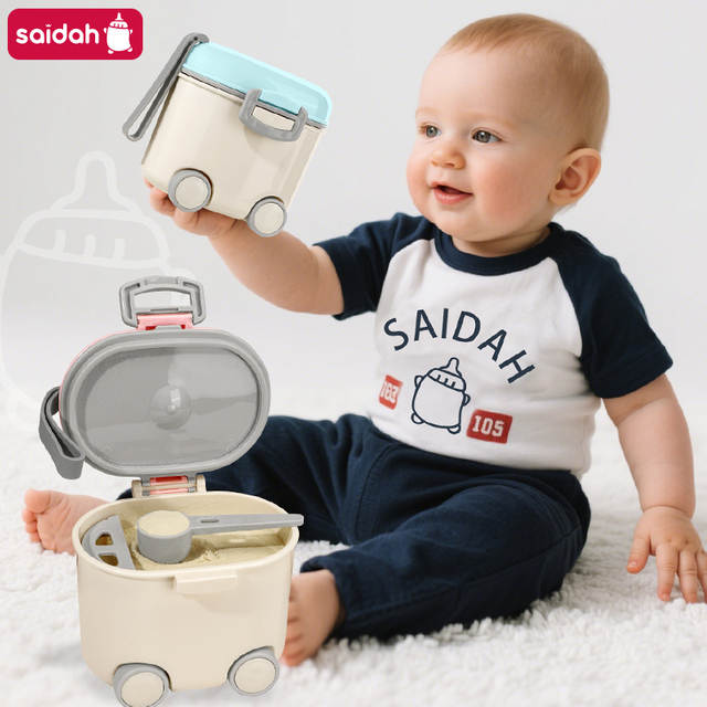 400 ml SAIDAH roues SD8128 Type de récipient de lait de grande capacité portable avec poignée