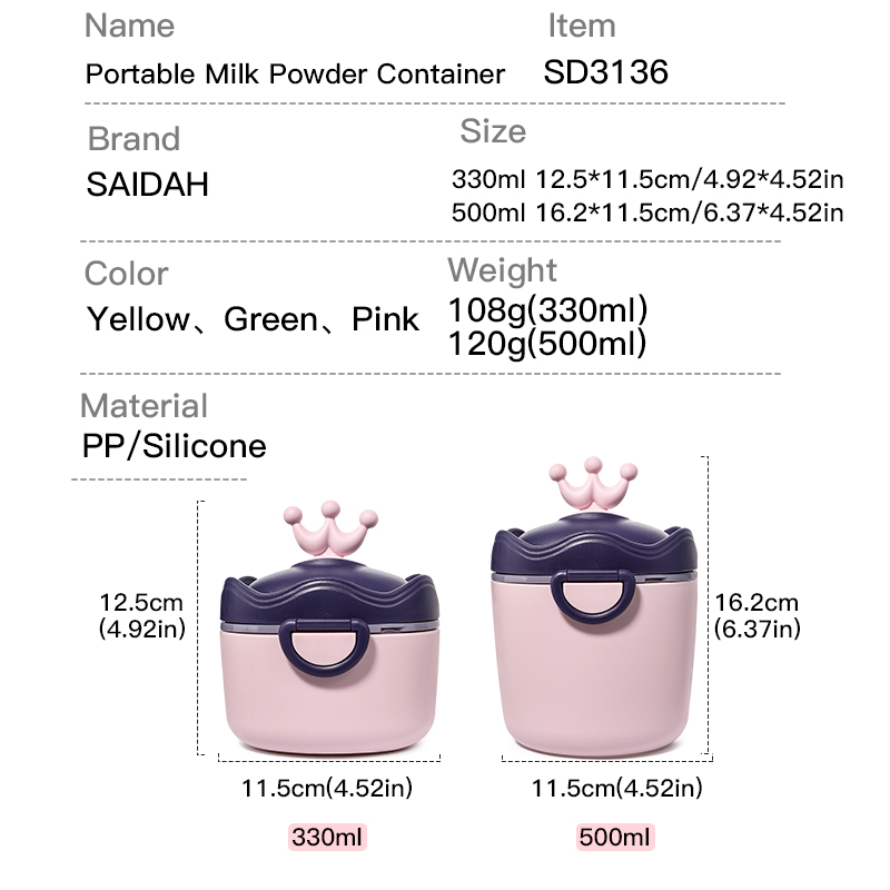 SAIDAH SD3136 CARTON COURNE PORTABLE PORTABLE POURTURE CONTENURE