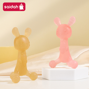 Bébé de silicone en forme de lapin sans BPA Teether - jouet de dentition pour le nourrisson sûr et doux