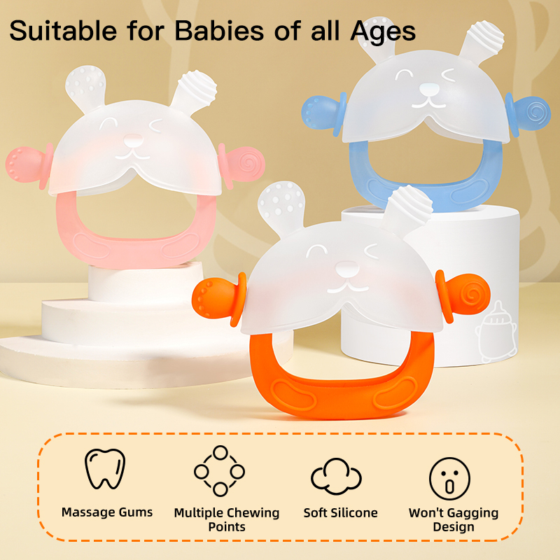 Mignon de lapin en silicone pour les bébés