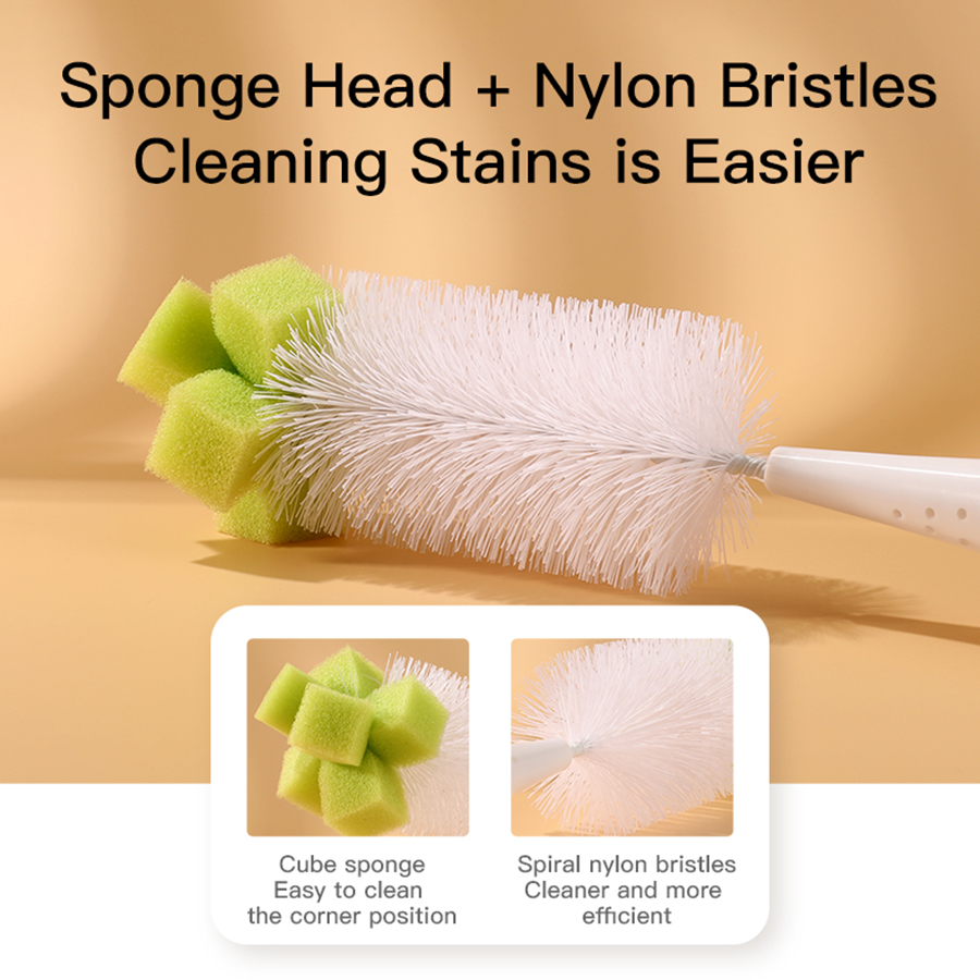 [Nylon | Éponge] nylon | Brosse à éponge avec aspiration, alimentation Bross Brouss