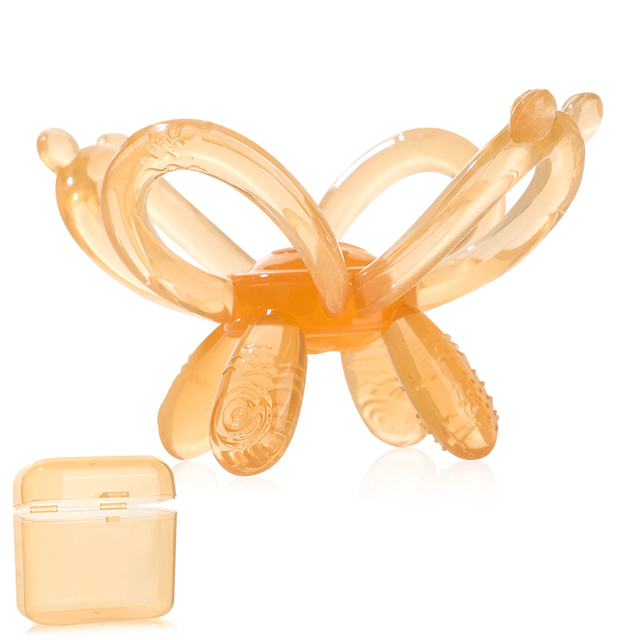 Balle de dentition douce naturelle - jouet sensoriel pour le soulagement du nourrisson