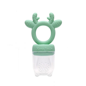 Faisseur de fruits pour bébé en silicone non toxique sans toxique avec conception de cerfs