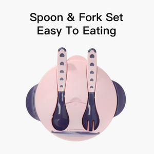 Bol de nourriture pour bébé divisé à double couche - Empêchez le mélange de saveurs - BPA gratuit PP