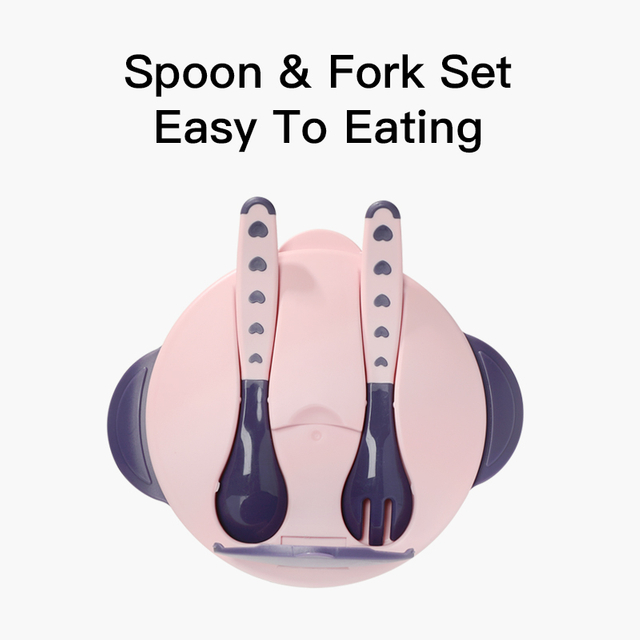 Bol de nourriture pour bébé divisé à double couche - Empêchez le mélange de saveurs - BPA gratuit PP